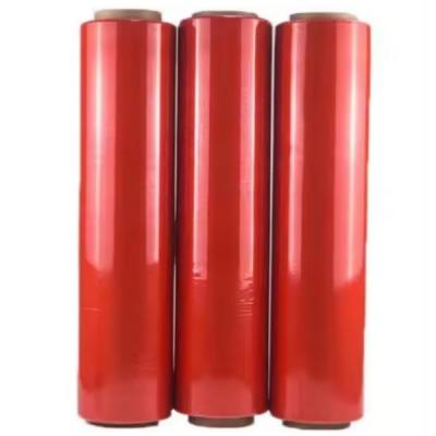 China Turnover Stretch And Shrink Film In Red Color Made Of 100% Virgin Material zu verkaufen