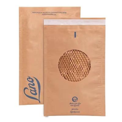 China Compostable Honeycomb Padded Kraft Paper Express Envelope Biodegradable Shockproof Mailers Shipping Mailing Bags en venta