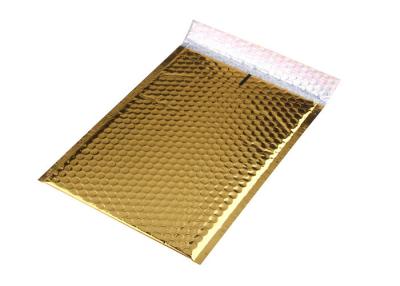 China Gold Metallic Bubble Mailers / Decorative Padded Envelopes Customized Printed for sale