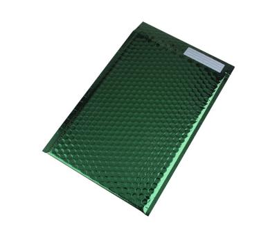China Tearproof Metallic Bubble Mailers Dark Green Color Square Padded Envelopes for sale
