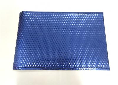 China Navy Blue Metallic Bubble Mailers Postage Padded Envelope For Courier Packaging for sale
