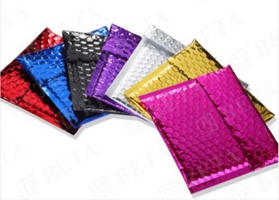 China Laminated Colorful Metallic Bubble Envelopes Self Sealing For Delivery Industry for sale