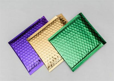 China Colored Metallic Shipping Envelopes Decorative Bubble Mailers Shock Resistance for sale
