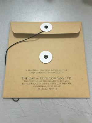 China Brown 000 Kraft Bubble Mailers 6x10 Kraft Paper Clasp String Tie Envelopes for sale