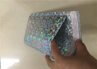 China Holographic Colored Bubble Wrap Mailers Padded Parcel Bags Waterproof for sale