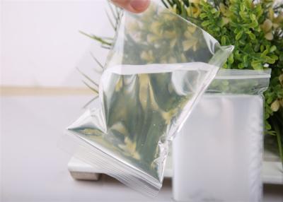 China Las bolsas de plástico claras Ziplock herméticas #100*160mm del PE para el empaquetado líquido en venta