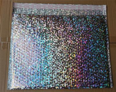 China Strong Protection Holographic Bubble Mailers Decorative Shipping Envelopes for sale