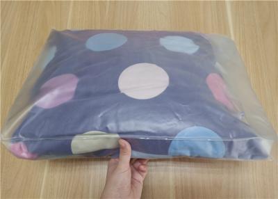 中国 枕および4部分のスーツのパッケージのためのボタンが付いている明確なポリ塩化ビニール包装袋 販売のため