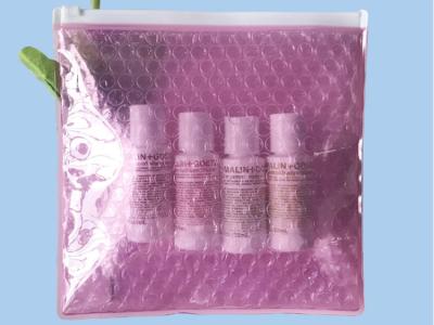 China Shockproof 200x200mm Zipper Bubble Bags  ,  Transparent Safe Packaging Slider Zipper Bags for sale