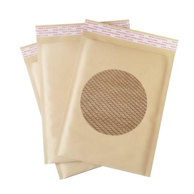 China Plastic Free Biodegradable Paper Mailing Bags Honeycomb Cushion For Delivery for sale