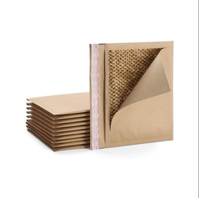 China Cellular Shaped Kraft Corrugated Envelopes Padded Honeycomb Paper For Shipping for sale
