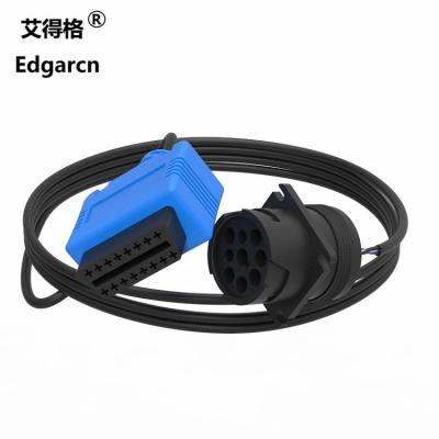 China Haz de cables de encargo azul/del verde para los camiones, Ip68 9 cable del Pin Deutsch en venta