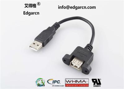 China Cable recto de comunicación de datos Usb tipo A hembra a macho Longitud 100 mm en venta