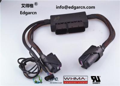 China Black Bosch Wiring Harness , Ecu Engine Cable Harness Assembly Iso9001 Approval for sale