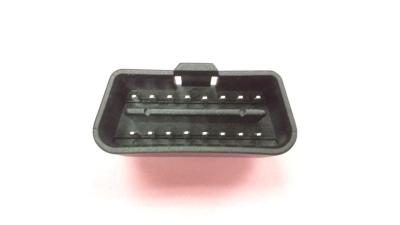 China 16 pins standaard J1962 Obd Connector PVC materiaalinjectie in zwart gegoten Te koop