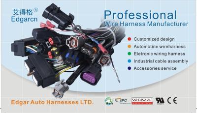 China Equipo auto de la haz de cables, material del arnés de cable Pa66 del motor diesel en venta