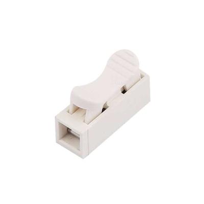 China CH2 2 Poles Press Type 3 Pin Quick Connect Power Terminal Block LED Cable Crimp Connectors Terminals for sale