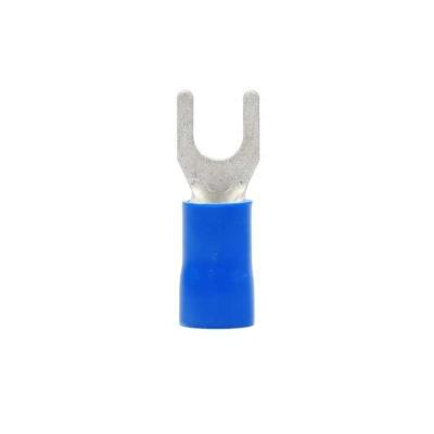 China SV Forked Brass Cold Press Terminal Block U-shaped insulated crimping terminals copper cable connectors terminals for sale