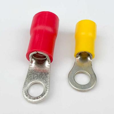 China RV Type Cold Pressed Pre Insulated Terminal Block Cable Crimp Connectors O-Shaped for sale