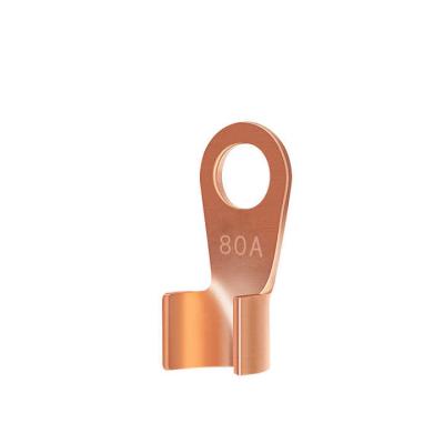 China Lug Tubular One Hole Copper Cable Crimp Connectors OT Tinned Open Terminal for sale