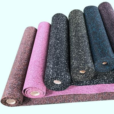 China Synthetic Rubber Gym Mats Roll Rubber Flooring Tiles Playground Rolls Mats Eco-friendly Anti-Slip Rubber Sport Modern Crossfit EPDM for sale