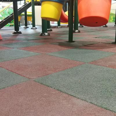 China Garden Round Synthetic EPDM Gymnasium Playground Click-lock Point Mat High Density Outdoor Interlocking Rubber Tiles for sale