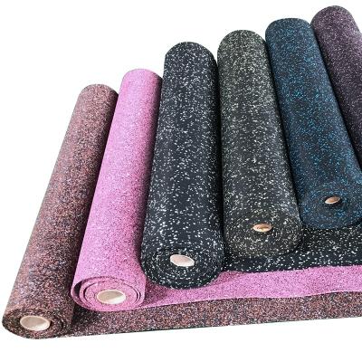 China 10mm Recycled Synthets Smooth Durable Gym Modern Rubber Epdm Flooring Roll For Sale for sale