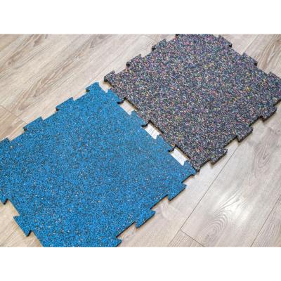 China Factory Price High Density Gym Interlocking Puzzle Flooring Rubber Sports Rubber Mats for sale