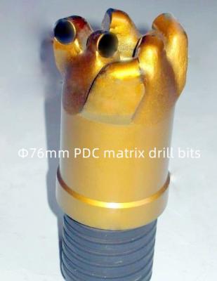China Rocks Drilling Matrix Body PDC Drill Bit 76mm Diameter For Coal Mining for sale