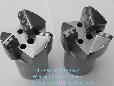 China 75mm Drag Diamond PDC Drill Bit Three Wings For Coal Mine And Drill Hole for sale