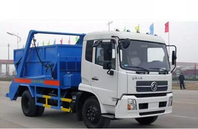 China Dongfeng 8CBM Garbage Dump Truck Swimming Arm With Bins Skip Loader for sale