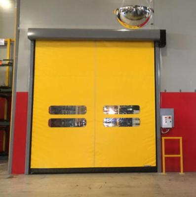 China Industrial Acting Rapid Roller Doors Pvc Automatic High Speed Shutter Self Repairing Zipper for sale