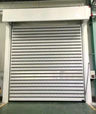 China Aluminium Panel High Speed Spiral Door Shutter Lifting Heavy Duty Drum Roll Up 35m/S for sale