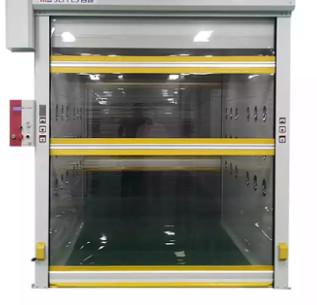 China ² de cristal seccional industrial de aluminio electrónico 50m m del panel el 1.5W/M de desplazamiento de la puerta en venta