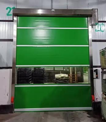 China Self Repairing Rapid Roller Doors Shutter Plastic Zipper PVC Curtain 50HZ 1.50KW for sale