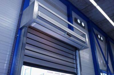China Roll Up High Speed Spiral Door Metal Industrial Shutter Double Walled 220mm Aluminum Slat for sale