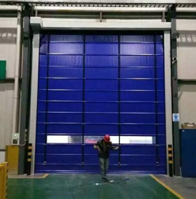 Κίνα Το βιομηχανικό PVC τελείωσε τις γρήγορες πόρτες κυλίνδρων προσάρμοσε το μαλακό φερμουάρ υψηλής ταχύτητας κουρτινών προς πώληση
