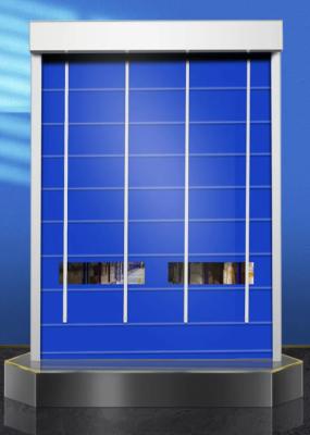 China Security High Speed PVC Fabric Roll Up Doors with Infrared Sensor Automatic Folding Plastic for sale