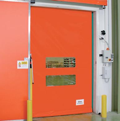 China Transparent Fast Roller Shutter Doors Fast Acting Warehouse Electric PVC High Speed Zipper for sale