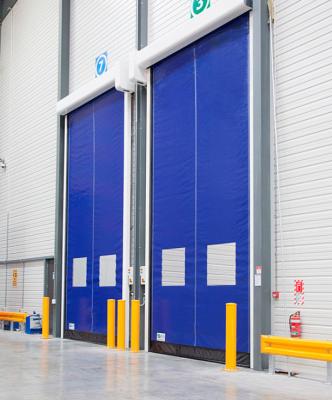 China PVC Fabric Rapid Roller Doors With High-Duty Steel Structure High Speed for sale