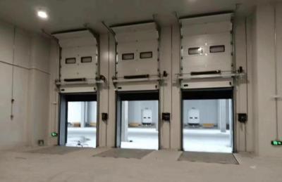 中国 Double Skinned Sectional Doors For Fire Stations Overhead Insulated Flap Sliding 販売のため