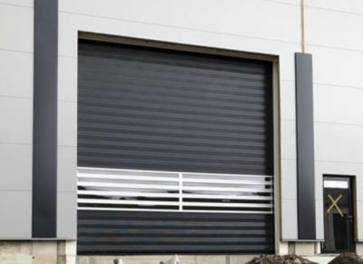 China Exterior Aluminum Rapid Spiral Door Thermal Insulated Rolling Up Warehouse for sale