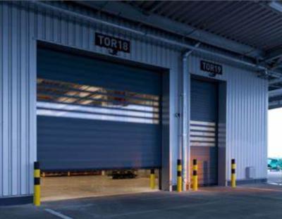 China Industrial Aluminum Alloy Spiral High Speed Door Closing Speed 0.8m/S Durable for sale