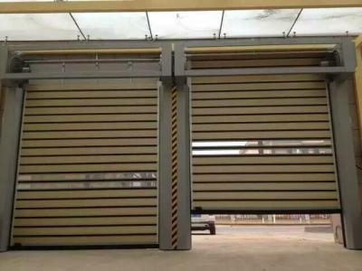 China Insulated Large Size High Speed Spiral Door For Automotive Dealerships for sale