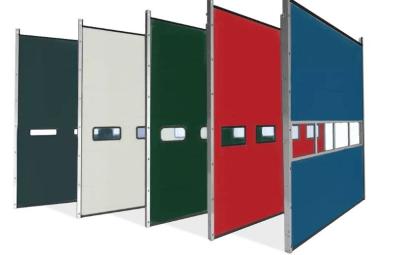 China Self Locking Insulated Sectional Doors Aluminum Panel Height 450mm 550mm for sale