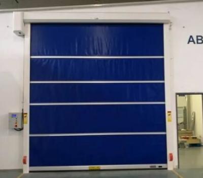 China Automatic Rapid Roller Doors Pvc Industrial Rolling Shutter Security Door PLC Control for sale