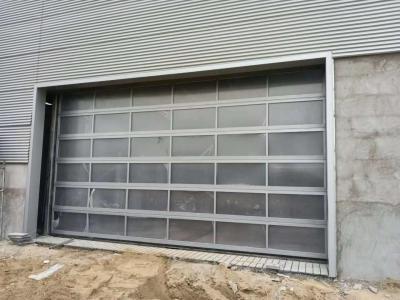 China 40mm UV Proof Vertical Lift Modern sectional overhead full view Aluminum Sectional Door for sale