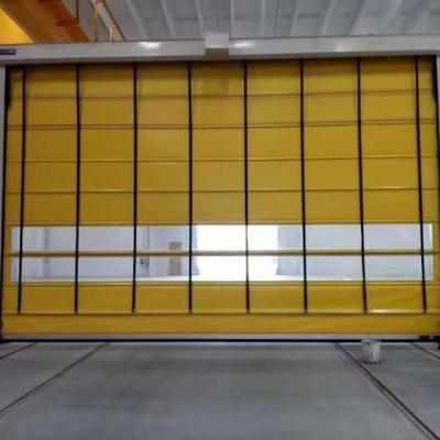 China Automation Pvc Rapid Roller Doors Fast Speed Rolling Shutter PLC Control Workshop Warehouse Door for sale