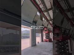 Vertical Roll Up Insulated Workshop Dock Doors Overhead Steel Metal 12 Feet