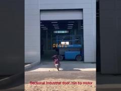 Overhead Sandwitch Insulated Sectional Doors Automatic Vertical Lifting Roll Up